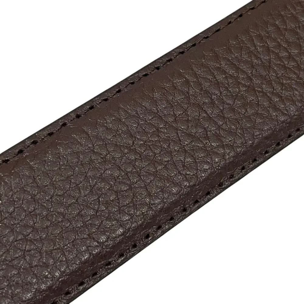NWT Nordstrom Men's Shop Pebbled Leather Dress Belt - Brown - 42